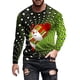 thumbnail image 2 of Blusas y camisas de manga larga con cuello redondo para hombre, estilo casual, cuello redondo, manga larga, camiseta estampada de Halloween, blusa de poliéster para hombre., 2 of 5