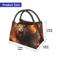 thumbnail image 2 of Fotbe Cool Fire Lion Bolsa Térmica Portátil con Estampado, Bolsa de Entrega de Alimentos Aislada, Bolsa Reutilizable de Gran Capacidad para Comidas y Supermercado, 2 of 6