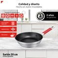 thumbnail image 3 of Bogner Sartén De Acero Inoxidable 20 cm Con Recubrimiento Antiadherente BFP20, 3 of 9