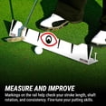 thumbnail image 5 of EyeLine Golf 70 Degree Edge Putting Plane Rail - Portable use Outdoors or Indoor Putting mat. Training Aid. Made in USA. Alignment, Stroke Length, Stroke Path Instant Short putt Improvement. 24 in., 5 of 5