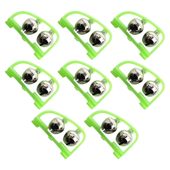 MANNYA 10Pcs Fishing Rod Bells, Fishing Bells Fishing Double Alarm Bells Fishing Twin Bells Bites Alarm Lures Indicators Alarm