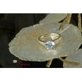 thumbnail image 6 of 2.18 ct Brilliant Round Cut Real Genuine Natural Diamond VS1-VS2 J-K 14K Yellow Gold Promise Wedding Statement Engagement Designer Ring W/ Crystal side stones size 4, 6 of 7