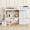 White, variant on Leumius Full Size Loft Wood Bed with Desk,Book Shelves and Wardrobe with Doors and Drawer,Built-in Staircase with Storage Shelves,Loft Bed with Safety Guardrails and Solid Slats for Boys Girls White