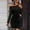 Black, variant on Blczomt Long Sleeve Womens Holiday Dress Black Lace Mini Sexy Bodycon Trendy Party Off Shoulder Dresses