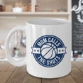thumbnail image 3 of Mom Calls The Shots With Basketball Ball Funny Sports Theme Pun Ceramic Coffee & Tea Gift Mug, Party Supplies & Hot Chocolate Or Cocoa Cup For Sporty Playful Kids, Athletic Youth & Teenagers (15oz), 3 of 4