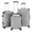 Gray, variant on 3-Piece Set Luggage (20"/ 24"/28") - ABS Hardshell Expandable Suitcase with Spinner Wheels & TSA Lock & Scratch-Resistant Surface, Portable Travel Suitcase, Dark Blue