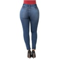 thumbnail image 3 of Lowla 21890 Butt Lifting Colombian Skinny Jeans for Women Pantalones Levanta Cola Blue 5, 3 of 4