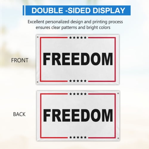 Freedom Flag 3x5 Ft Double Sided American Flags for Outside Freedom Flags Banner for House Garden Yard Home Patio Decoration Outdoor Indoor Display