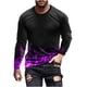 thumbnail image 2 of Blusas y camisas de manga larga con cuello redondo para hombre, blusas casuales de cuello redondo y manga larga, camisetas estampadas, blusas para hombre, 2 of 5