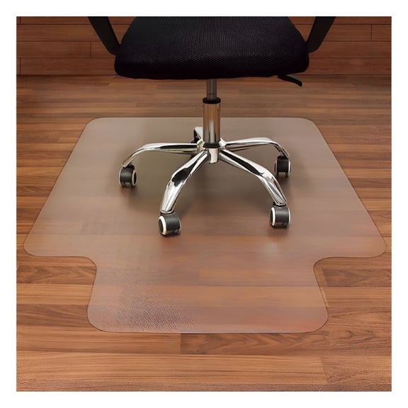 LAMIRO Office Chair Mat for Carpet – Computer Desk Chair Mat for Carpeted Floors – Easy Glide Rolling Plastic Floor Mat for Office Chair on Carpet for Work Home Gaming with Extended