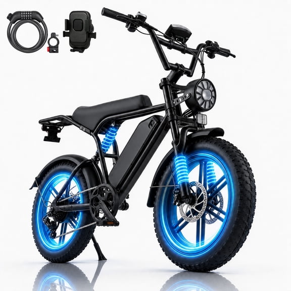 Adult Electric Bicycles with 65 Miles Max Range,Peak 1500w Motor Electric Bike & E Bike 48V 15Ah Removable Battery,Electric Mountain Bike with 7 Speeds Max 28Mph for Adults & Teens,BLACK