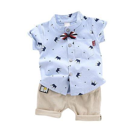 

RPVATI Toddler Baby Child Children Kids Clothes Short Sleeve Shirts Summer Clothes Set 1Y-4Y