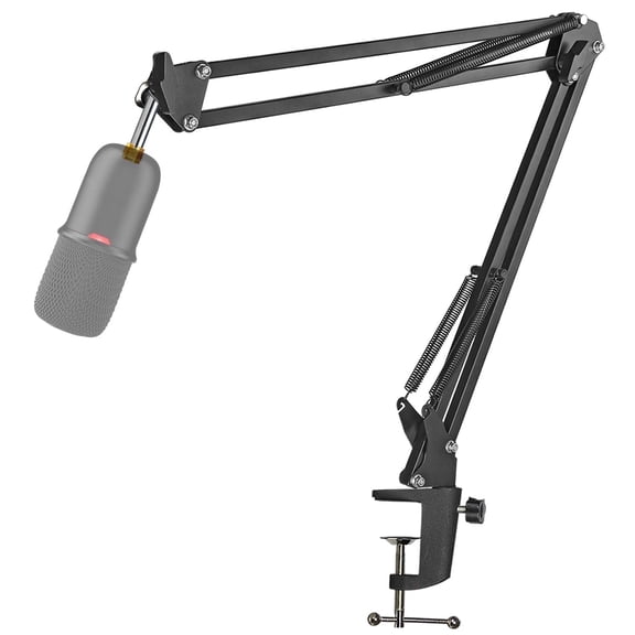 YOUSHARES Boom Arm Stand for HyperX SoloCast - Professional Adjustable Scissor Mic Stand Compatible with HyperX SoloCast Microphone