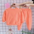 thumbnail image 6 of Duqingm Toddler Girls Outfit Sets- Cute Casual Cotton Long Sleeve Tees and Pants Kids Fall Winter Clothes (Orange,3-4 Years), 6 of 7