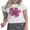 Beige, variant on Michellecmm Women's T-Shirt Floral/Starfish/Pomegranate Print Round Neck Tops