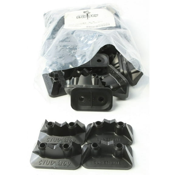 Stud Boy .75" Super-Lite Pro Series Double Backers Black - 48 Pack