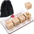 thumbnail image 1 of Date Night-tärningar för par, romantiskt att göra Date Night-parspel med väskaförvaring, perfekt för par Alla hjärtans dag, födelsedag, bröllop 1 set, 1 of 5