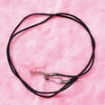 thumbnail image 3 of GAGZI Real Natural Gemstones Nuummite Wire Wrap Stone Necklace Pendant with Silver Plated Chain & Thread, 3 of 4