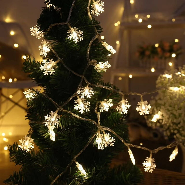 Rosnek Color Changing Christmas Fairy Lights, 200 LED RGBW Twinkle  Christmas Tree Light with Remote, Waterproof Outdoor Fairy Lights Bedroom  Party