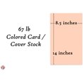 thumbnail image 5 of Bulk of 1000 Sheets, Peach 8.5" x 14" Menu Legal Size Pastel Color Card Stock Paper, 67Lb Vellum Bristol Cardstock | Perfect for School and Craft Projects, 5 of 5
