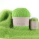 thumbnail image 1 of Set de bola de hilo 2 Strand Winter bufanda de invierno suave tejido de hilo de crochet Kit de hilo de gorro Suministros de tejido de gorro Accesorio de costura Verde verde 50 g 20 g Speravity HA010946-27, 1 of 6