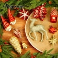 thumbnail image 3 of Juego de adornos de bolas navideñas Alupssuc, 103 piezas, rojo y dorado, 3 of 7
