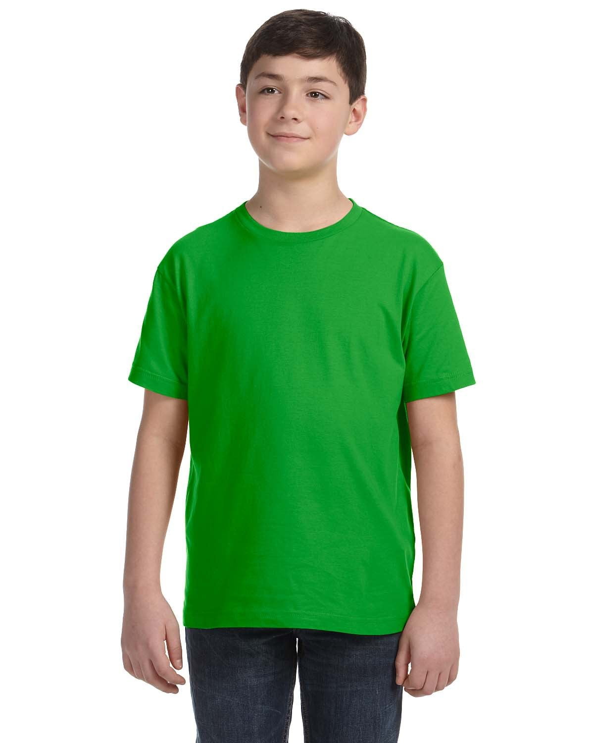 Aquaguard Boys 3-Pack T-Shirt Crew Neck Short Sleeve 100% Cotton Tee, Size: 4-14 - Small - Apple