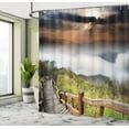 thumbnail image 5 of Ambesonne Nature Shower Curtain, Foggy Sky Italian, 69"Wx70"L, Multicolor, 5 of 5