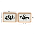 thumbnail image 3 of DecMode White Metal Farmhouse Wall Decor, Set of 2, 3 of 9