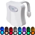thumbnail image 1 of Toilet Night Light, Upgraded 16 Colors Motion Activated LED Toilet Light, Color Changing Toilet Bowl Night Light, Internal Memory, Light Detection, Perfect for Bathroom Decoration, 1 of 5