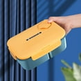 thumbnail image 5 of Heat Resistance Lunch Box, Leak Proof Sealed Compartment Lunch Box, Microwave Freezer Safe Lunch Box, Individual Compartments Food Storage, Compact Convenient, Secure Locking, Easy to Clean, 5 of 6