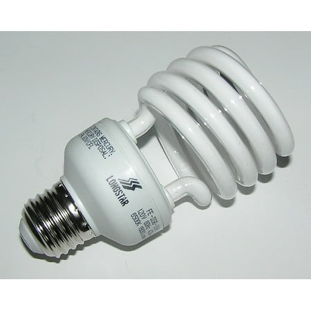 Energy Miser FE-IISB-23W-65K - 23 Watt CFL Light Bulb - Compact Fluorescent - T2 - 100 W Equal - 6500K Full Spectrum Daylight - 80 CRI - 70 Lumens per Watt - 12.., By