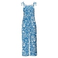 thumbnail image 4 of Tnhcen Women's Trendy Printed Sleeveless Two-Pocket Casual Overalls Jumpsuit S-5XL | Bamboo Linen Summer Pants, 4 of 5