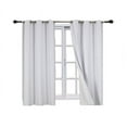 thumbnail image 6 of K92 Room Darkening 1 Panel White Color Lined Blackout Window Curtain Top Bronze Grommets 84" Length for bedroom décor, 6 of 6