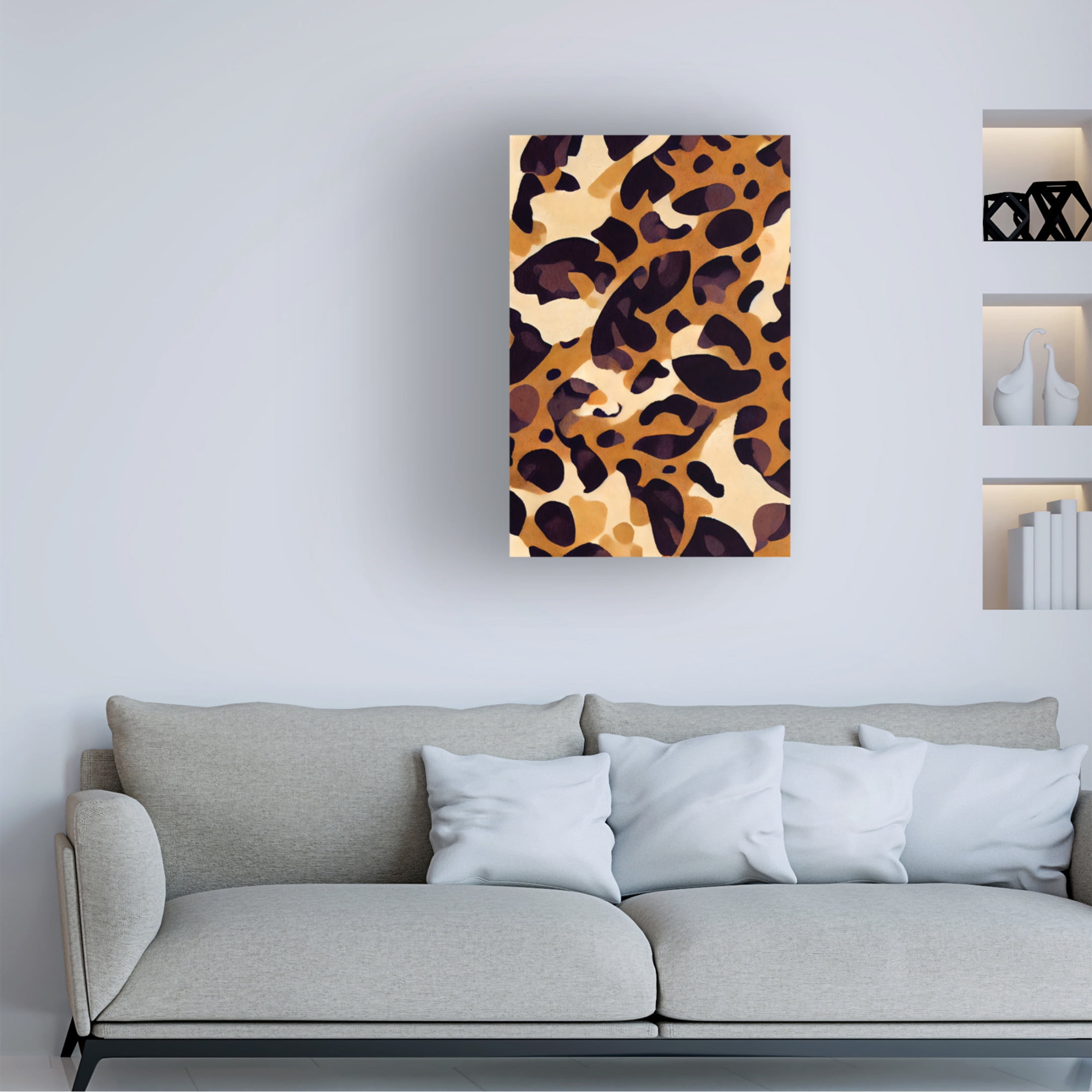 Canvas Wall Art - Treechild 'Leo Pattern' Wall Art for Living Room, Bedroom, or Office D?cor by Trademark Fine Art - 22 x 32 Inches