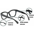 thumbnail image 5 of 3 Pack Oversized Blue Light Blocking Reading Glasses for Women, Retro Style Readers with Spring Hinge +3.00, 5 of 8