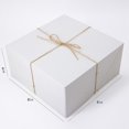 thumbnail image 2 of White Gift Boxes 12 Pack 8x8x4 Inch, Paper Gift Box with Lids for Wedding , Bridesmaid Proposal Gift,B, 2 of 7