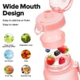 thumbnail image 3 of GEDUX 32oz Sports Water Bottle with Time Marker BPA Free Leak Proof Wide Mouth Lightweight Sport Travel Water Bottle, 3 of 7