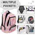 thumbnail image 6 of HUIACONG Ice Cream Axolotl Backpack for Kids Teens Age 6-18, Cute Cartoon Print School Bag, Ergonomic Adjustable Straps Lightweight Bookbag for School Travel, 6 of 7