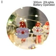 thumbnail image 2 of Christmas String Light Decorative Safe Cute Christmas LED Snowflake Wrought Iron Pendant Light for Shop, 2 of 8