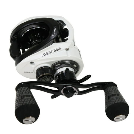 Custom Gear - Lews Fishing Custom Speed Spool MSB Casting Reel 8.3:1 Gear Ratio, 10 Bearings, 14 lb Max Drag, Right Hand