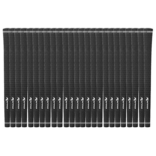 Karma Ensemble de Poignées de Golf 25 Pcs, Noir