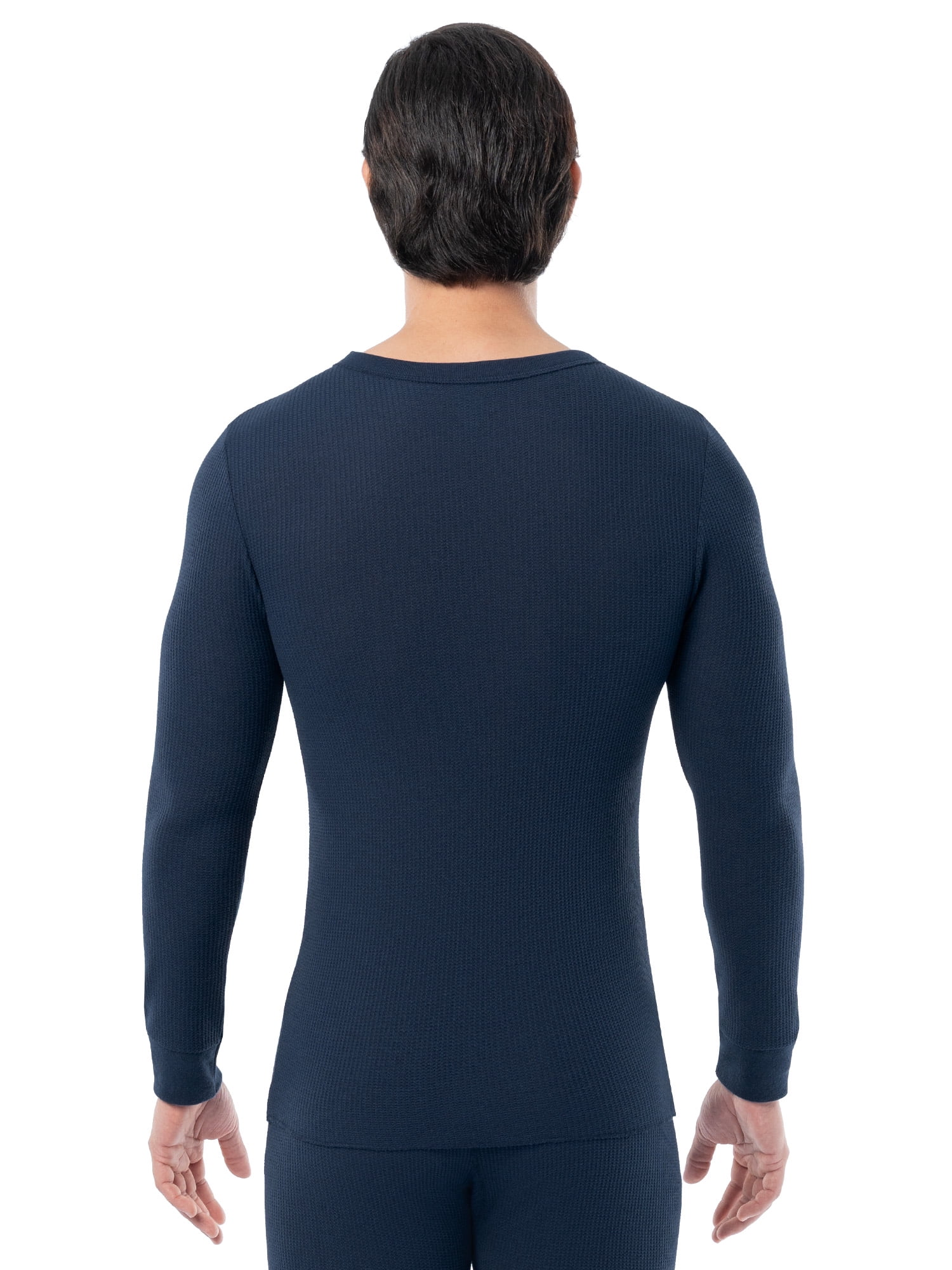 Fruit of the Loom Men's Thermal Waffle Crew Top, 3-Pack, Sizes S-5XL