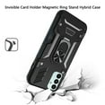 thumbnail image 5 of For Samsung Galaxy S22 Ultra Invisible Wallet Credit Card Holder with Ring Stand Kickstand Heavy Duty Shockproof Hybrid Phone Case Cover by Xpression [Black], 5 of 6