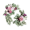 thumbnail image 2 of 2 guirnaldas artificiales para boda con diseño de flores y hojas verdes para colgar en la pared. estilo p, 2 of 9