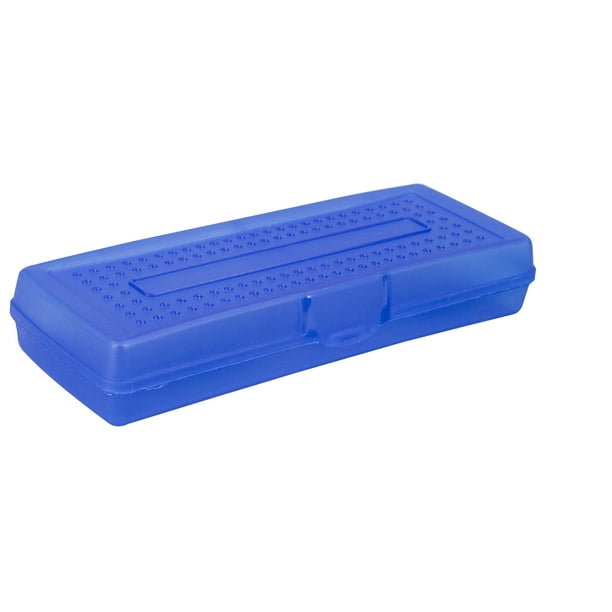 Storex Plastic Pencil Box, (12 units/pack)