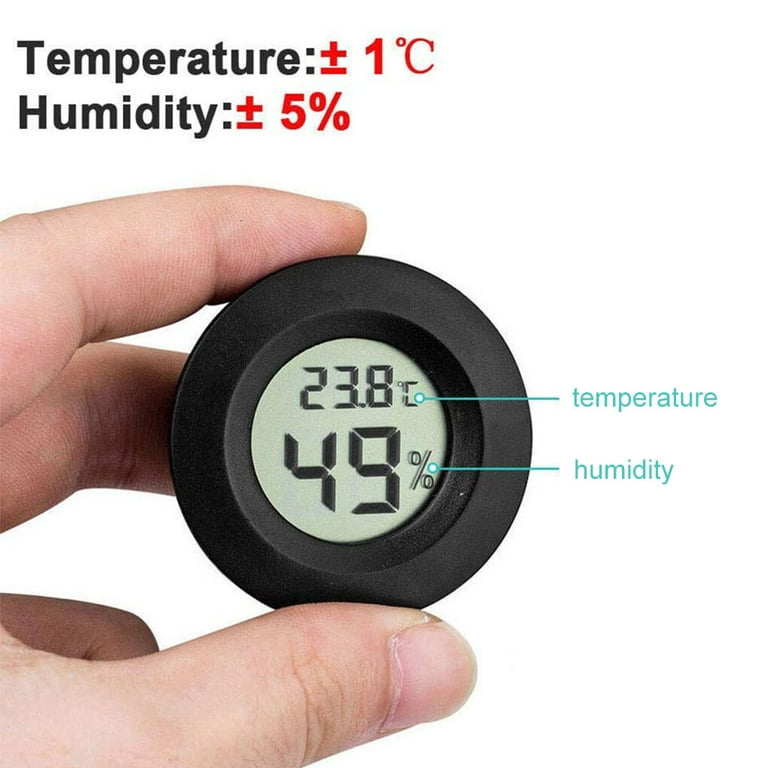 Terrarium Digital Hygrometer Thermometer Reptile Easy To Read Terrarium  Thermometer Humidity Gauge for Aquarium Tank 