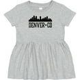 thumbnail image 3 of Inktastic Denver Colorado City Skyline Girls Baby Dress, 3 of 5