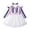 White, variant on IROINNID Deals Girls Long Sleeve Dress Toddler Girl Clothes Autumn Lace Striped Dress With Headwear Two-piece,White