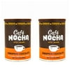 Company - Cafe Mocha Cinnamon Chocolate - Two Pack - Hot Mocha - Iced Mocha - Frappe - Two 8 Oz Canisters